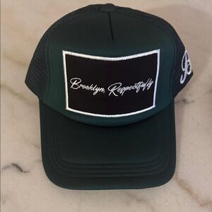 Brooklyn Respectfully Green Trucker Hat